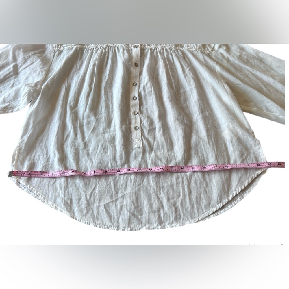 Anthropologie Pilcro Women's White Button Long Sleeve Blouse Summer Fall Size S - Picture 8 of 12